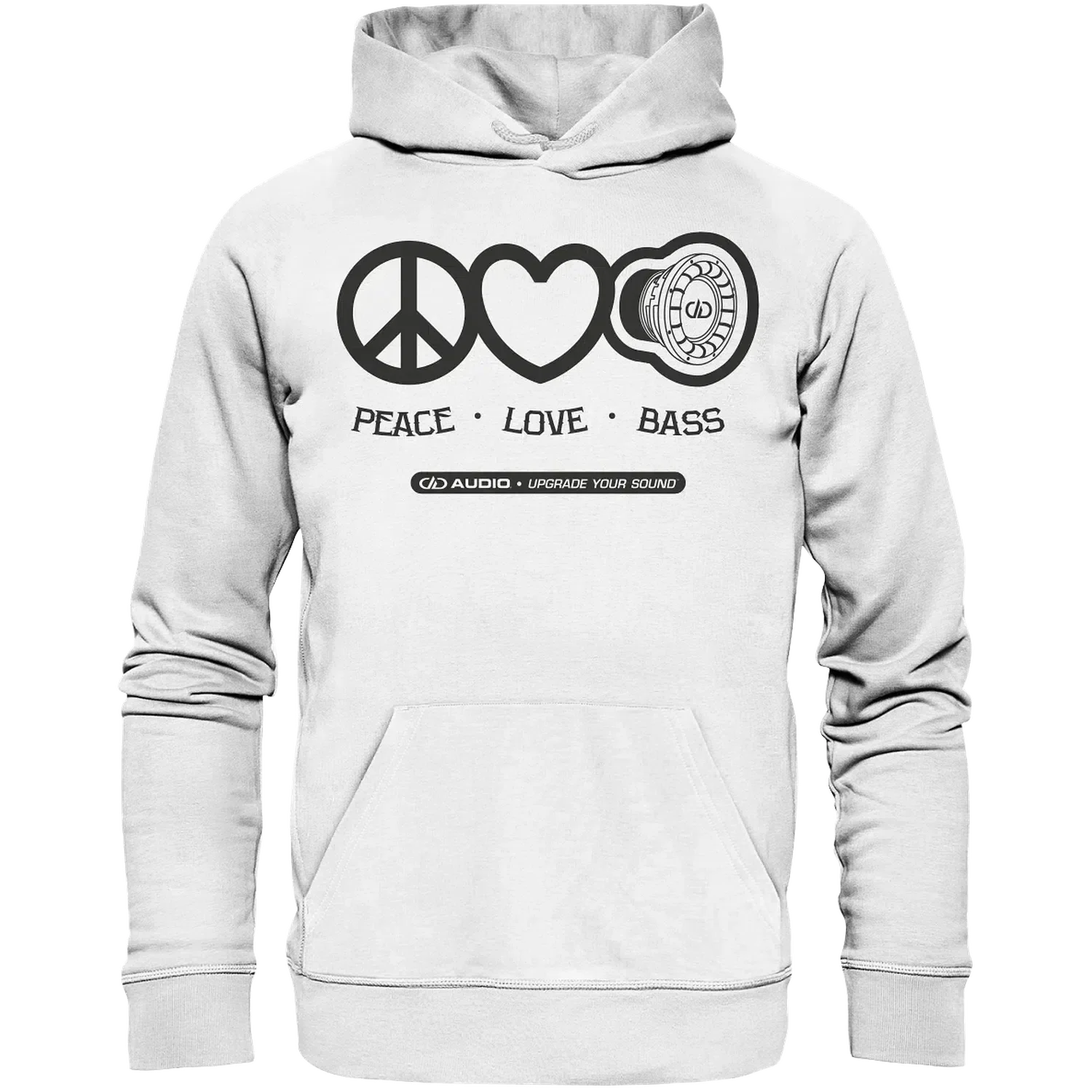 Peace love bass  Hoodie - Image 3