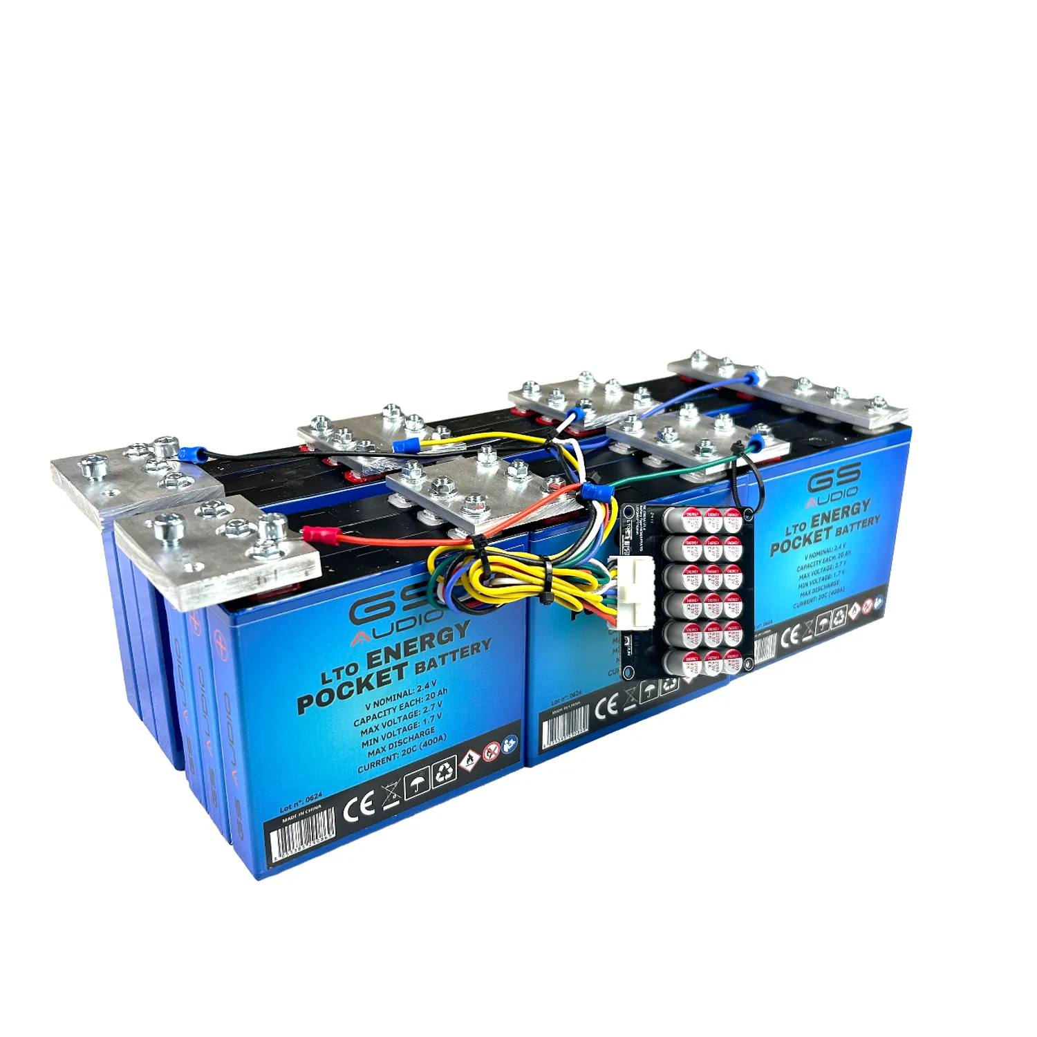 18 Zellen LTO prismatisch Batteriepack 60Ah
